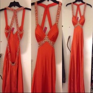 Small open back prom or homecoming dress.